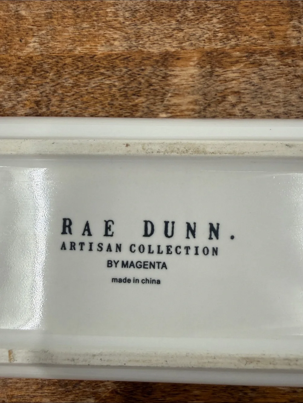 Rae Dunn Artisan Ceramic Pencil Paper Clip Tray Stash Write Office School Desk